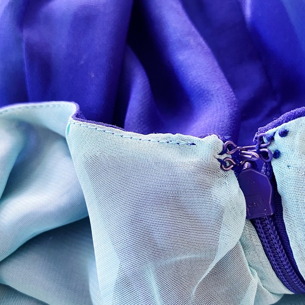 Vintage Blue Mini Dress - Picture 7 of 8